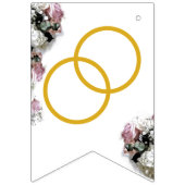 Elegantes katholisches Brautparty Blumenbanner Wimpelkette (Zweite Fahne)