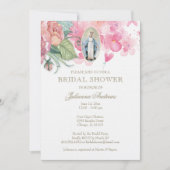 Elegantes katholisches Brautparty Einladung (Vorderseite)