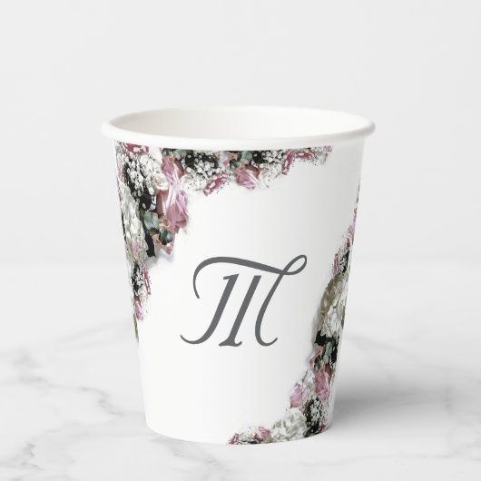 Elegantes katholisches Brautparty Pappbecher (Vorderseite)