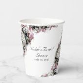 Elegantes katholisches Brautparty Pappbecher (Rückseite)