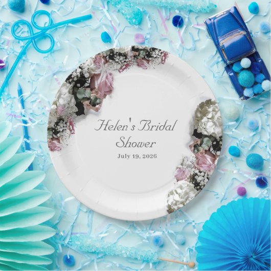 Elegantes katholisches Brautparty Pappteller (Party)