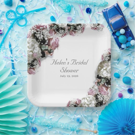 Elegantes katholisches Brautparty Pappteller (Party)