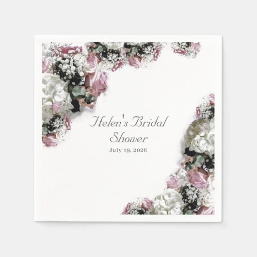 Elegantes katholisches Brautparty Serviette (Vorderseite)