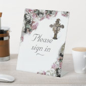 Elegantes katholisches Brautparty Sockelschild (In SItu)