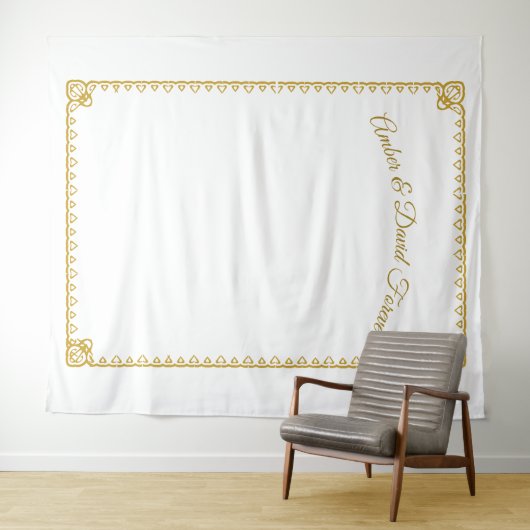 Elegantes katholisches Hochzeitsband Wandteppich (Beispiel (Horizontal))