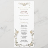 Elegantes katholisches Messbuch Hochzeitsprogramm  Programm (Vorderseite)