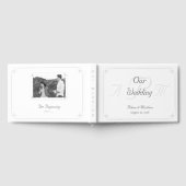 Elegantes katholisches Mit Monogramm Gästebuch (Voll)