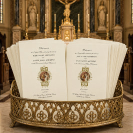 Elegantes katholisches Programm für Hochzeiten in