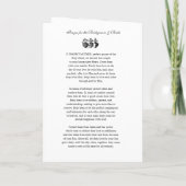 Elegantes katholisches Programm für Hochzeiten in (Rückseite)