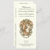 Elegantes katholisches Programm zur Hochzeit latei (Vorne/Hinten)