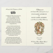 Elegantes katholisches Programm zur Hochzeit latei (Vorderseite)