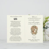 Elegantes katholisches Programm zur Hochzeit latei (Stehend Vorderseite)