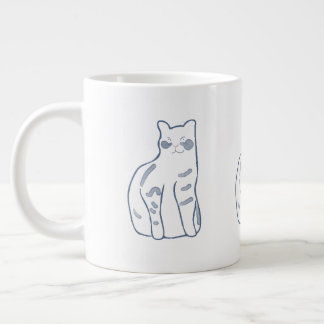 Elegantes Katzendesign Jumbo-Tasse