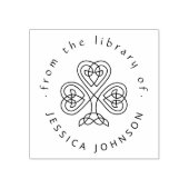 Elegantes keltisches Knot Kleeblatt Benutzerdefini Gummistempel (Prägung)