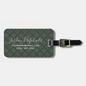 Elegantes keltisches Knoten-Muster Gepäckanhänger (Vorderseite horizontal)