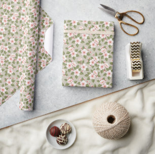 Elegantes Kirschblüten-Nahtlosmuster Geschenkpapier