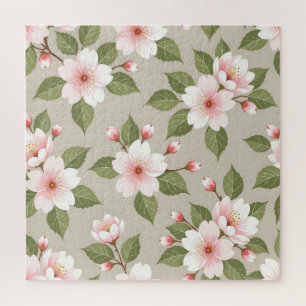Elegantes Kirschblüten-Nahtlosmuster Puzzle
