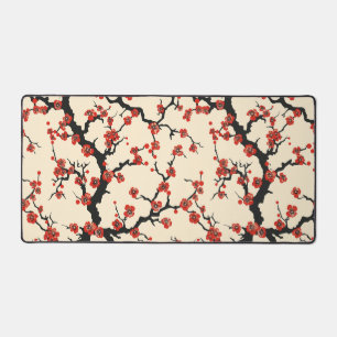 Elegantes Kirschblüten-Nahtlosmuster Schreibtischunterlage
