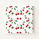 Elegantes Kirschmuster Babydusche Geschenkliste Notizblock (Rückseite)