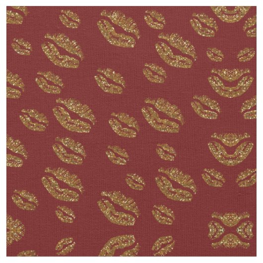Elegantes Kissing Lips Druckwerk Stoff (Nahaufnahme)