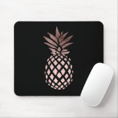 elegantes klares Imitat-Rosen-Goldtropische Ananas Mousepad (Mit Mouse)