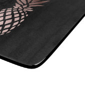 elegantes klares Imitat-Rosen-Goldtropische Ananas Schneidebrett (Ecke)