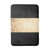 elegantes klares Imitatgold und schwarze Streifen Badematte (Vorderseite Vertikal)