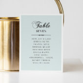 Elegantes Klassik-Blue-Script-Hochzeitskarte Einladung