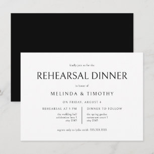 Elegantes klassisches Abendessen bei Hochzeiten Pr Einladung