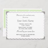 Elegantes, klassisches Abschluss-Foto Einladung (Vorne/Hinten)