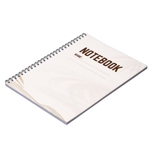 Elegantes klassisches Ambiente Notizblock (Linke Seite)