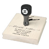 Elegantes klassisches Ballet Dancer Personal Stati Gummistempel (Stempel)