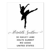 Elegantes klassisches Ballet Dancer Personal Stati Gummistempel (Prägung)