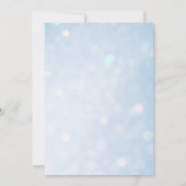 Elegantes klassisches blaues Aquarell 25 Jahre Jub Einladung (Rückseite)