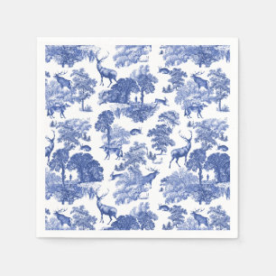 Elegantes, klassisches Blaues Französisches Toile Serviette