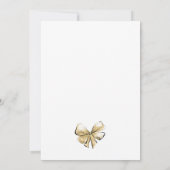 Elegantes klassisches Braut-Hochzeitgown-Brautpart Einladung (Rückseite)