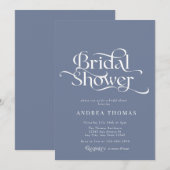 Elegantes klassisches Brautparty Einladung (Vorne/Hinten)