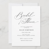 Elegantes klassisches Brautparty Einladung (Vorderseite)