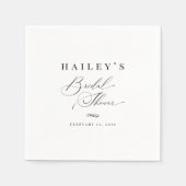 Elegantes klassisches Brautparty Serviette (Vorderseite)