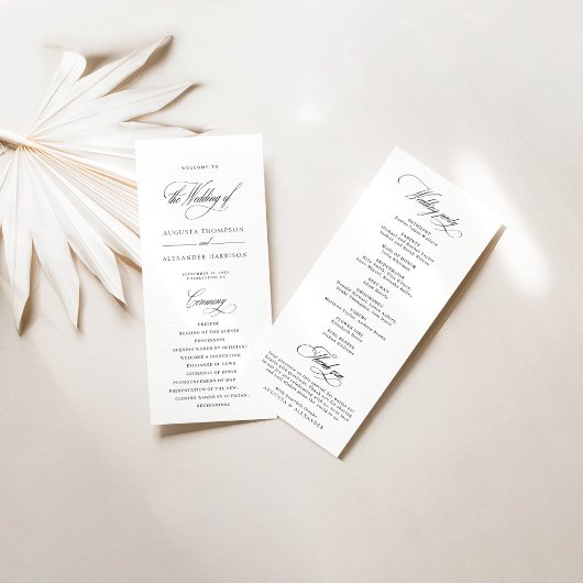 Elegantes klassisches Calligrafy White Wedding Pro