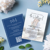 Elegantes klassisches Calligraphy Foto UAWG Foto Einladung