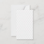 elegantes klassisches Chic Dankeschön an Abschluss Mitteilungskarte (Rückseite)