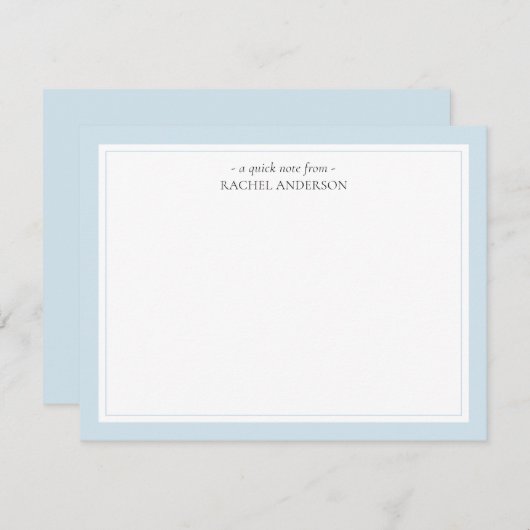 Elegantes klassisches Doppelgrenzenmodell Personal Mitteilungskarte (Vorne/Hinten)