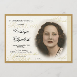 Elegantes klassisches Foto Einladung