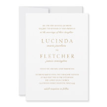 Elegantes klassisches Gold-Formal in einer Hochzei