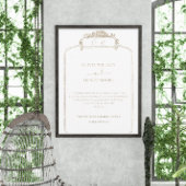 Elegantes klassisches Hochzeitsdesign Einladung