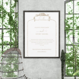 Elegantes klassisches Hochzeitsdesign Einladung