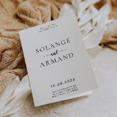 Elegantes klassisches Hochzeitsprogramm für klassi Programm