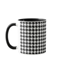 Elegantes klassisches Houndstooth-Muster Schwarz-W