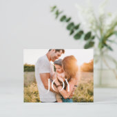 Elegantes klassisches Joy Holiday Foto Postkarte (Stehend Vorderseite)